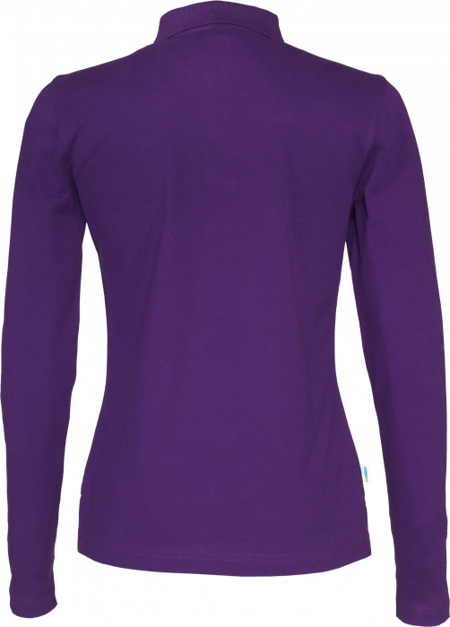 Cottover - Eco Cotton Ls Pique Polo Woman - Purple