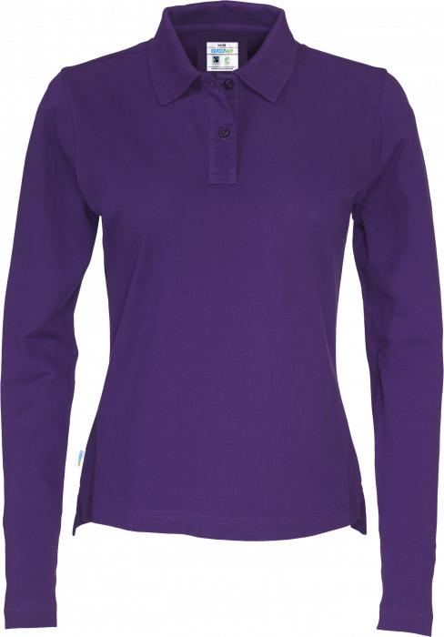Cottover - Eco Cotton Ls Pique Polo Woman - Purple