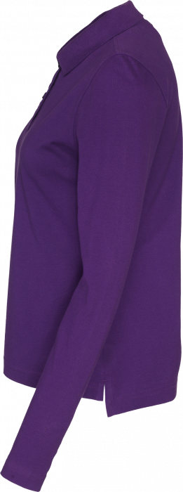 Cottover - Eco Cotton Ls Pique Polo Woman - Purple