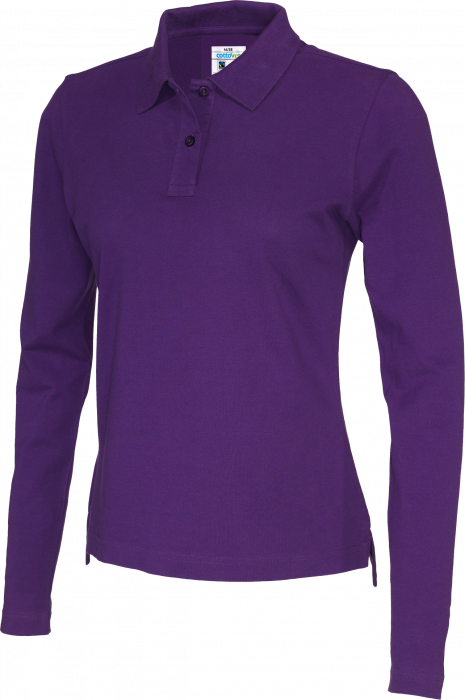 Cottover - Eco Cotton Ls Pique Polo Woman - Purple