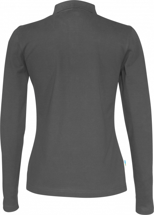 Cottover - Eco Cotton Ls Pique Polo Woman - Charcoal