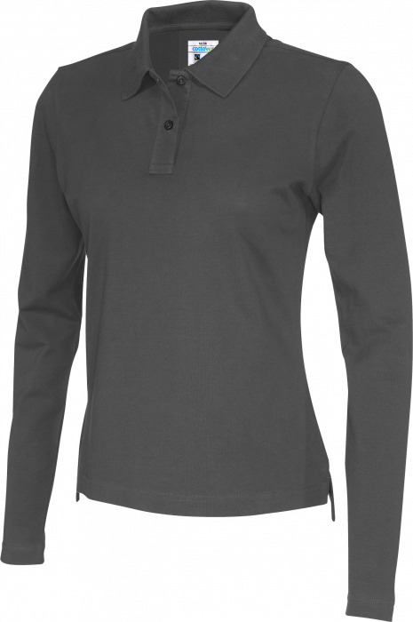Cottover - Eco Cotton Ls Pique Polo Woman - Charcoal