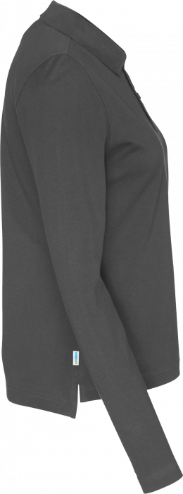 Cottover - Eco Cotton Ls Pique Polo Woman - Charcoal