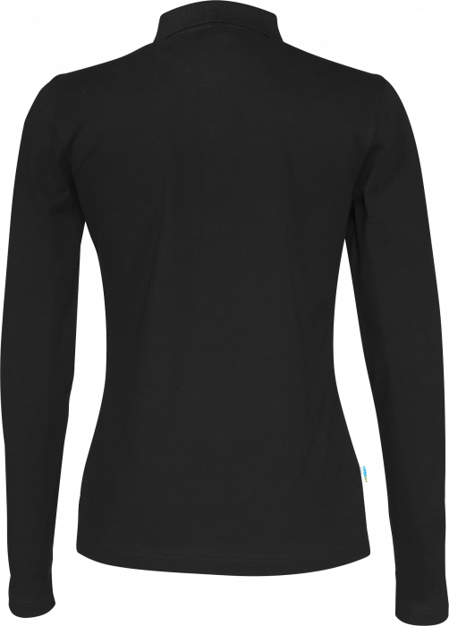 Cottover - Eco Cotton Ls Pique Polo Woman - Black