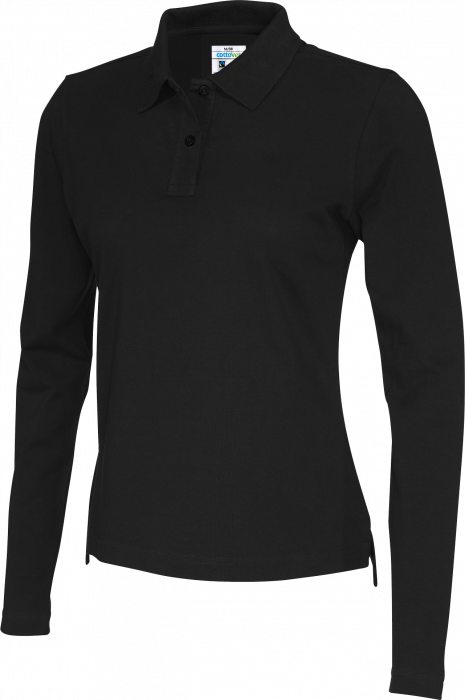Cottover - Eco Cotton Ls Pique Polo Woman - Black