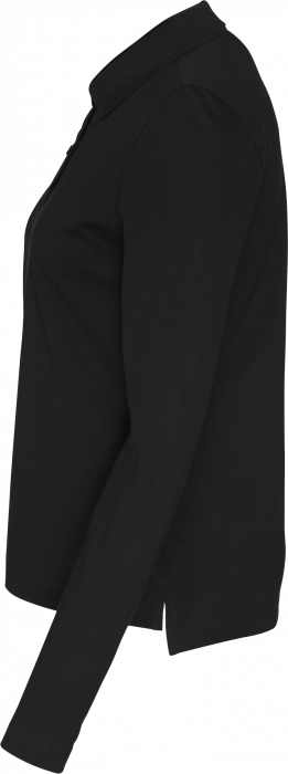 Cottover - Eco Cotton Ls Pique Polo Woman - Black