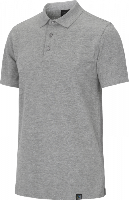 Cottover - &Oslash;kologisk Bomulds Stretch Pique Polo Herre - Grey Melange