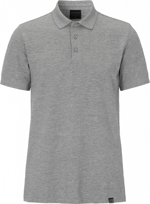 Cottover - Eco Cotton Stretch Pique Polo Man - Grey Melange