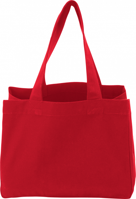 Cottover - Small Canvas Tote Bag Short Handle - Red