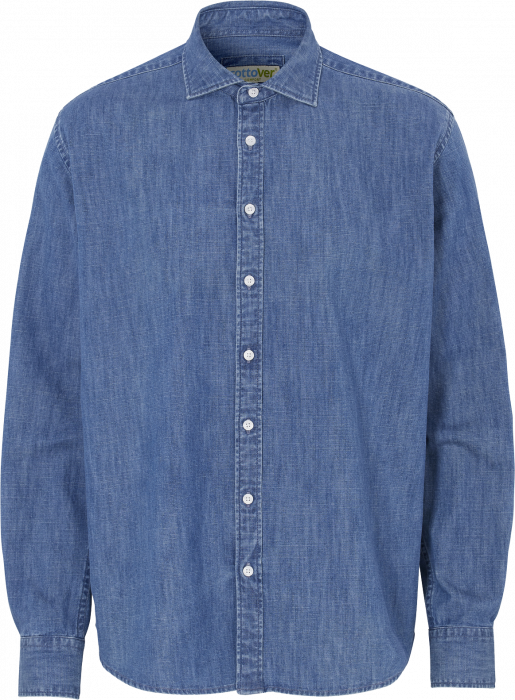 Cottover - Økologisk Bomulds Denim Skjorte Comfort - Denim Blue