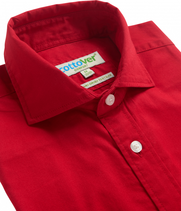 Cottover - Twill Shirt Comfort Fit - Red