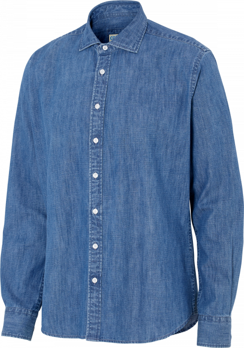 Cottover - Eco Denim Shirt Slim Fit - Denim Blue
