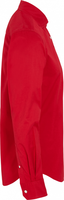 Cottover - Twill Shirt Slim Fit - Red