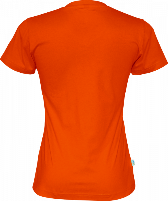 Cottover - &Oslash;kologisk Bomulds V-Neck T-Shirt Dame - Orange