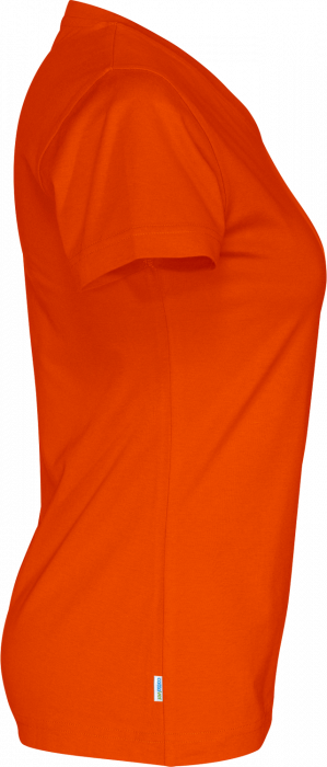 Cottover - &Oslash;kologisk Bomulds V-Neck T-Shirt Dame - Orange
