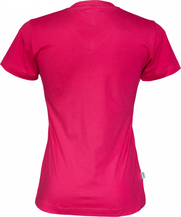 Cottover - Eco Cotton V-Neck T-Shirt Lady - Dark Cerise