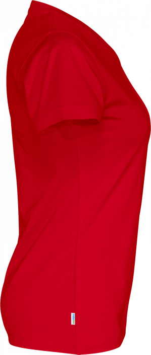 Cottover - Eco Cotton V-Neck T-Shirt Lady - Red