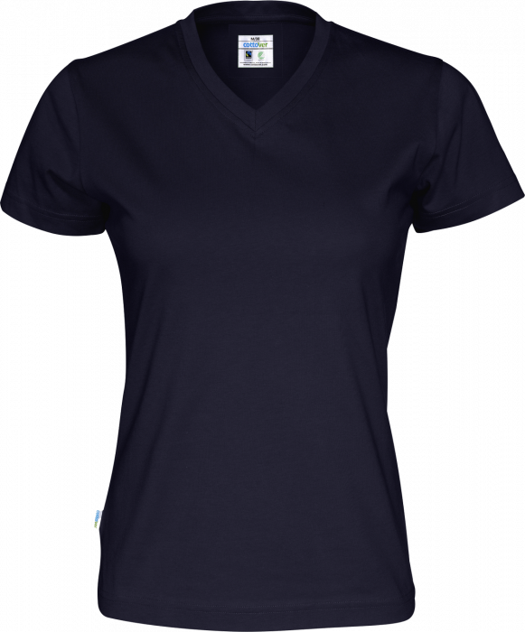 Cottover - Eco Cotton V-Neck T-Shirt Lady - Marin