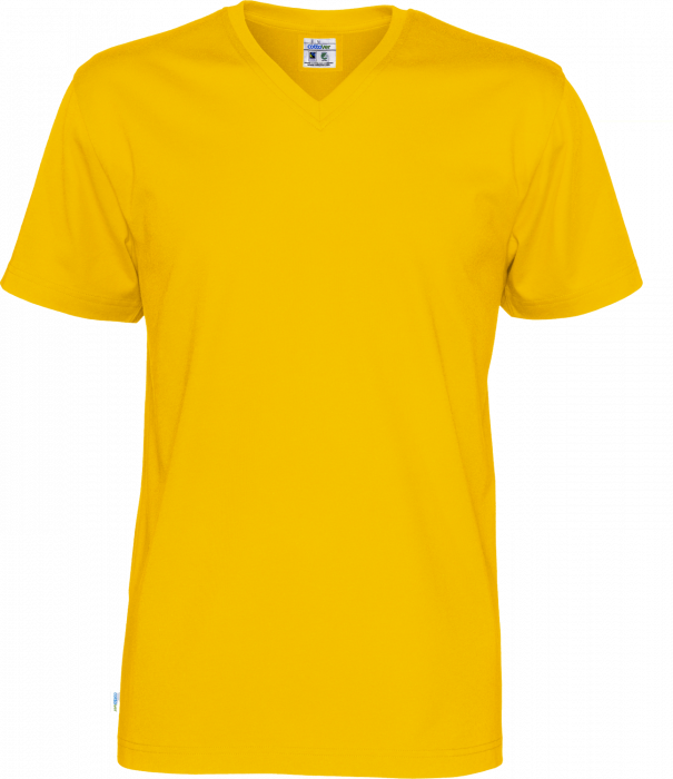 Cottover - Eco Cotton V-Neck T-Shirt Man - Yellow