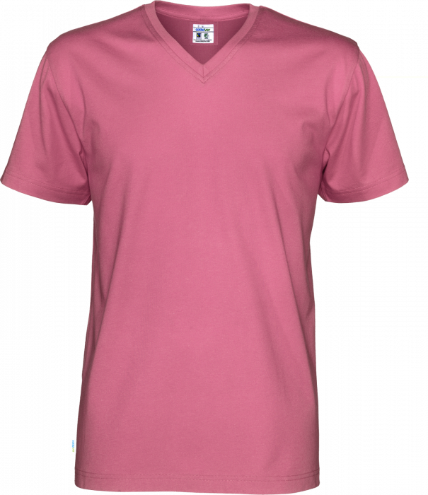 Cottover - Eco Cotton V-Neck T-Shirt Man - Pink