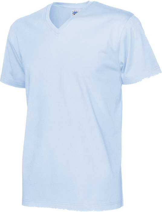 Cottover - Eco Cotton V-Neck T-Shirt Man - Sky Blue