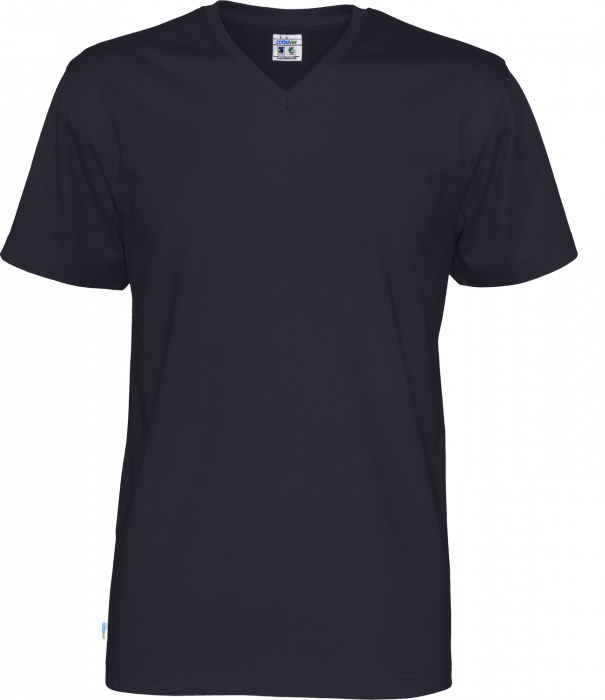 Cottover - Eco Cotton V-Neck T-Shirt Man - Marinho