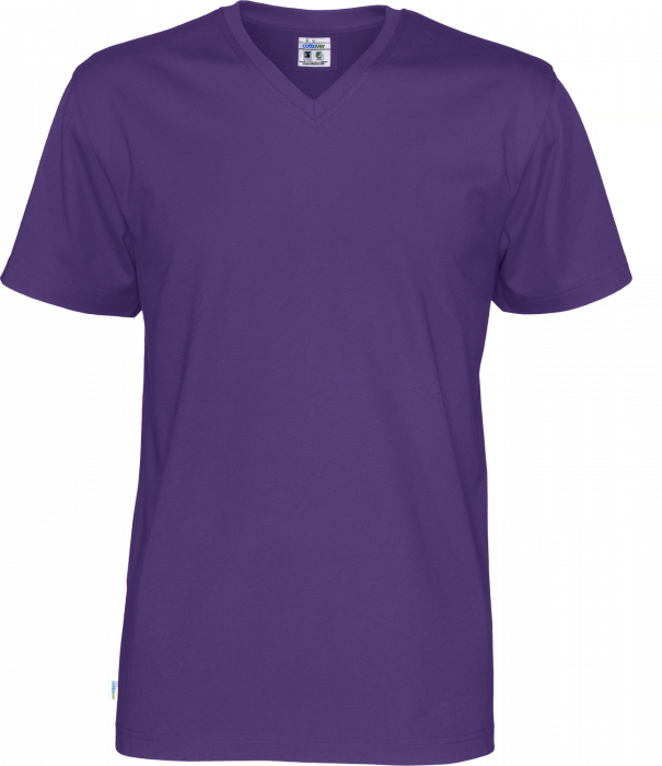 Cottover - Eco Cotton V-Neck T-Shirt Man - Purple
