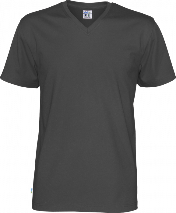 Cottover - Eco Cotton V-Neck T-Shirt Man - Charcoal