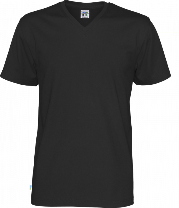 Cottover - Eco Cotton V-Neck T-Shirt Man - Black