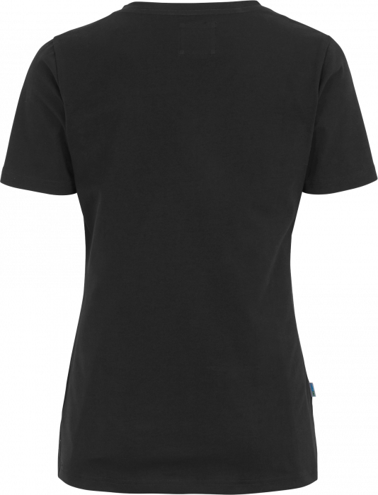 Cottover - Eco Cotton Stretch V-Neck T-Shirt Lady - Black