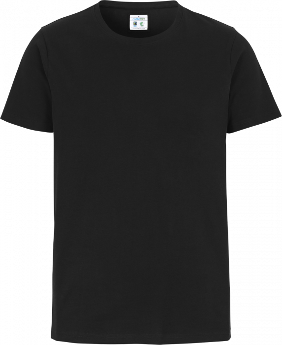 Cottover - Økologisk Bomulds Stretch R-Neck T-Shirt Herre - Sort