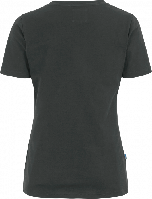 Cottover - Eco Cotton Stretch V-Neck T-Shirt Lady - Charcoal