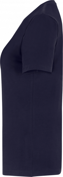 Cottover - Eco Cotton Stretch V-Neck T-Shirt Lady - Marine