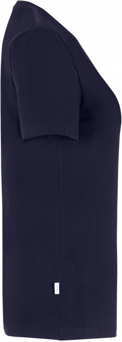 Cottover - Eco Cotton Stretch V-Neck T-Shirt Lady - Marine