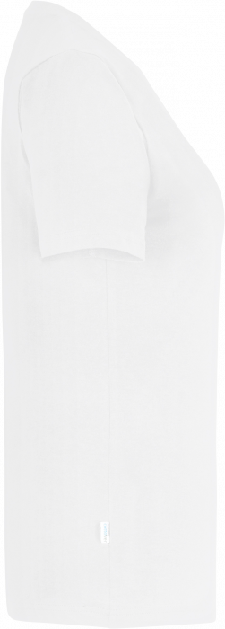 Cottover - Eco Cotton Stretch V-Neck T-Shirt Lady - White