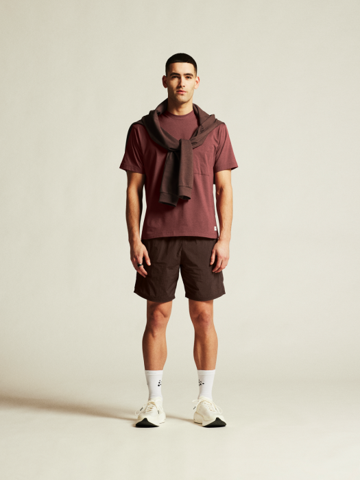 Craft - Collective Relaxed Ss Tee Men - Rose Brown