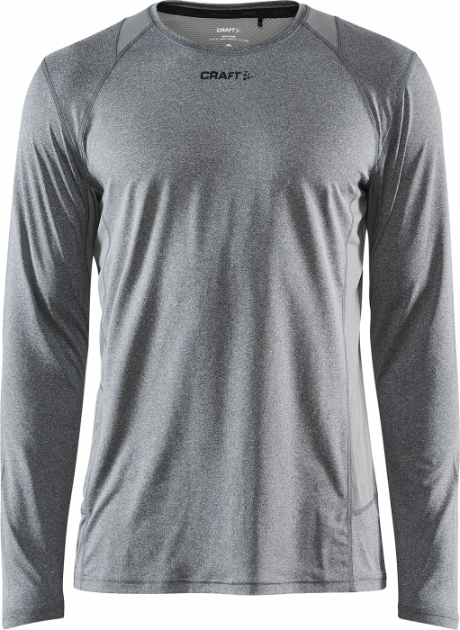 Craft - Adv Essence Long Sleeve Tee - DK Grey Melange