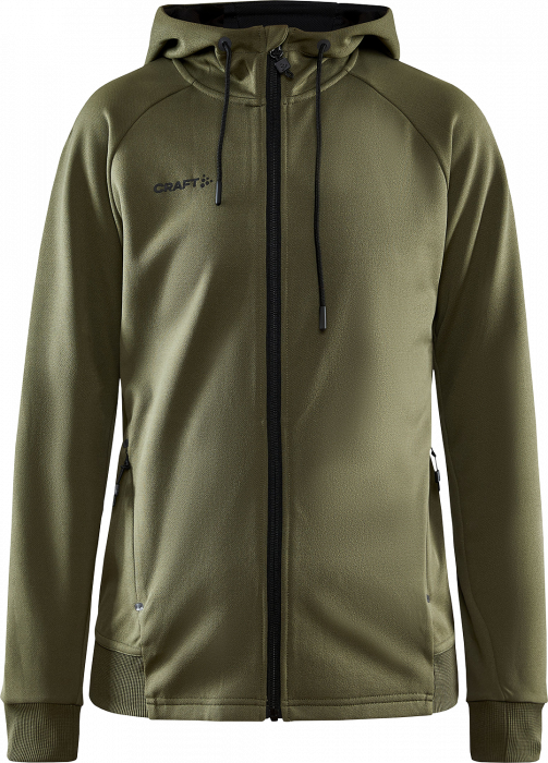 Craft - Zip Hoodie For Women - Khaki Green