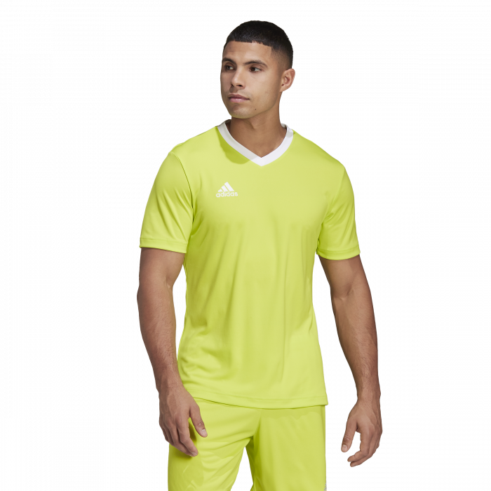 Adidas - Polyester Sports Jersey - Semi Sol & blanco