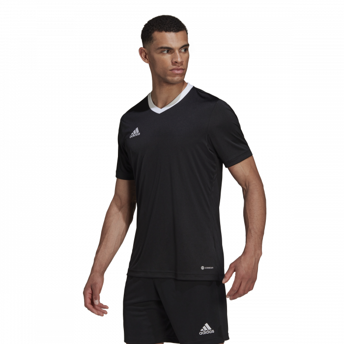 Adidas - Polyester Sports Jersey - Black & white