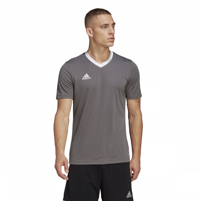 Adidas - Polyester Sports Jersey - Cinzento & branco