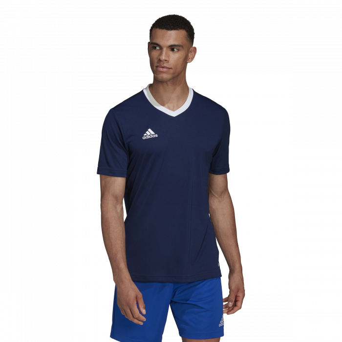 Adidas - Polyester Sports Jersey - Navy blue 2 & branco