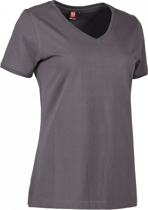 ID - Pro Wear Care V-Neck T-Shirt Women - Silver