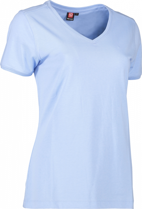 ID - Pro Wear Care V-Neck T-Shirt Women - Azul claro