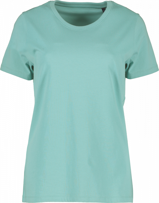 ID - Økologisk Bomulds T-Shirt Dame - Støvet Aqua