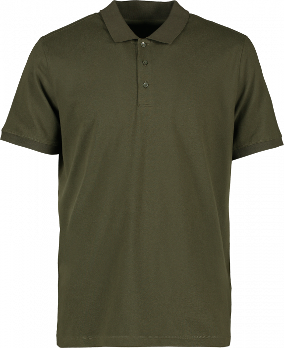 ID - Økologisk Bomulds Polo T-Shirt Herre - Oliven
