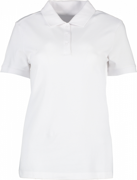 ID - Økologisk Bomulds Polo T-Shirt Dame - Hvid
