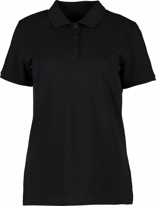 ID - Organic Cotton Women's Poloshirt - Black