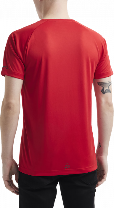 Craft - Core Unify Tr&aelig;nings T-Shirt Herre - R&oslash;d