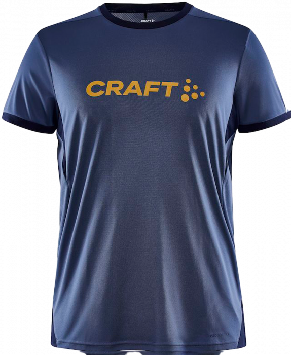 Craft - Men's Sporty T-Shirt - Saphire Navy - Saphire/navy & gold